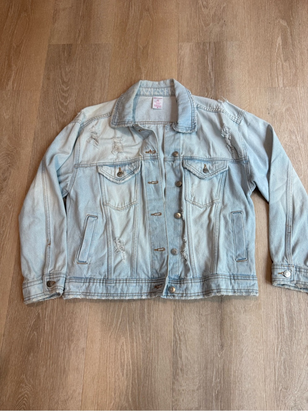 No Boundaries Light Blue Denim Jacket